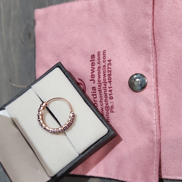 Eternity rhodolite garnet ring - Picture 2 of 4